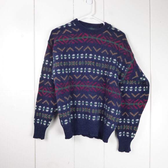 VTG American Eagle Outfitters Wool Blend Sweater SZ M Grandpa Winter MiUSA - Picture 1 of 7